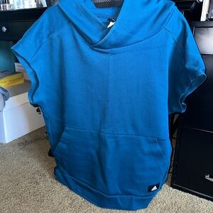Adidas Teal Sleeveless Hoodie air / dry wicked sweatshirt